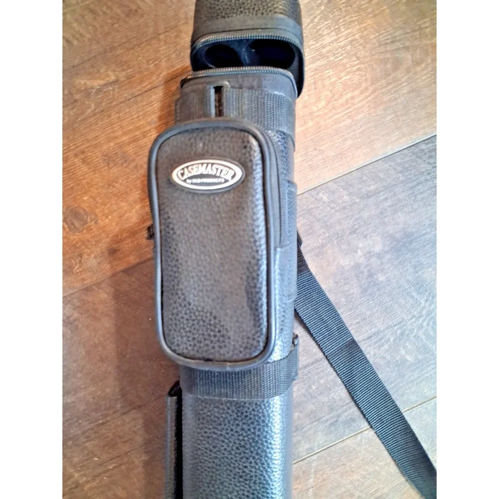 Casemaster 2x2 Leather Pool Cue Case – Reliable Protection for 2 Butts & 2 Shaft